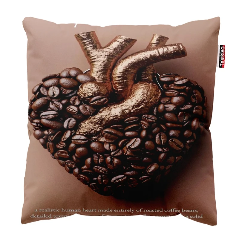 کوسن پاد آفرین مدل قهوه کد 807 سایز 30*30 سانتی متر