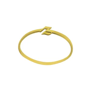 انگشتر نقره زنانه دلی جم طرح ای z کد D 604