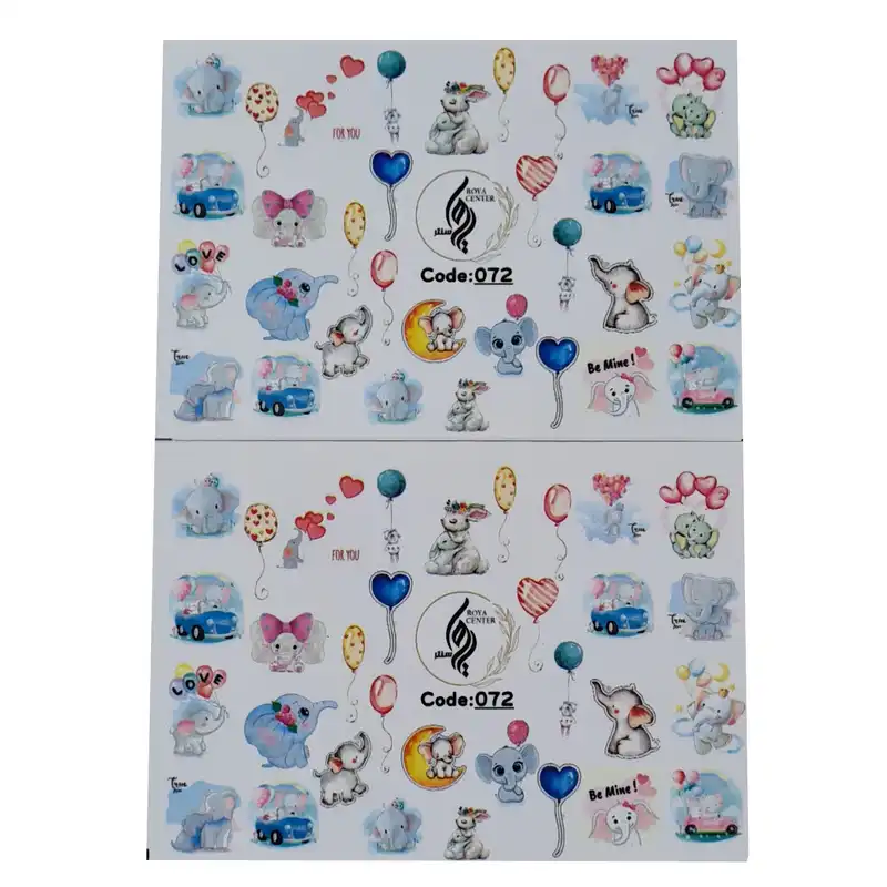 برچسب لنز ناخن رویاسنتر مدل 072 مجموعه 2عددی