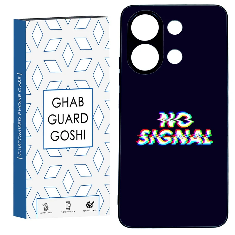 کاور قاب گارد گوشی طرح no signal کد TPU-193 مناسب برای گوشی موبایل شیائومی  REDMI NOTE 13 4G