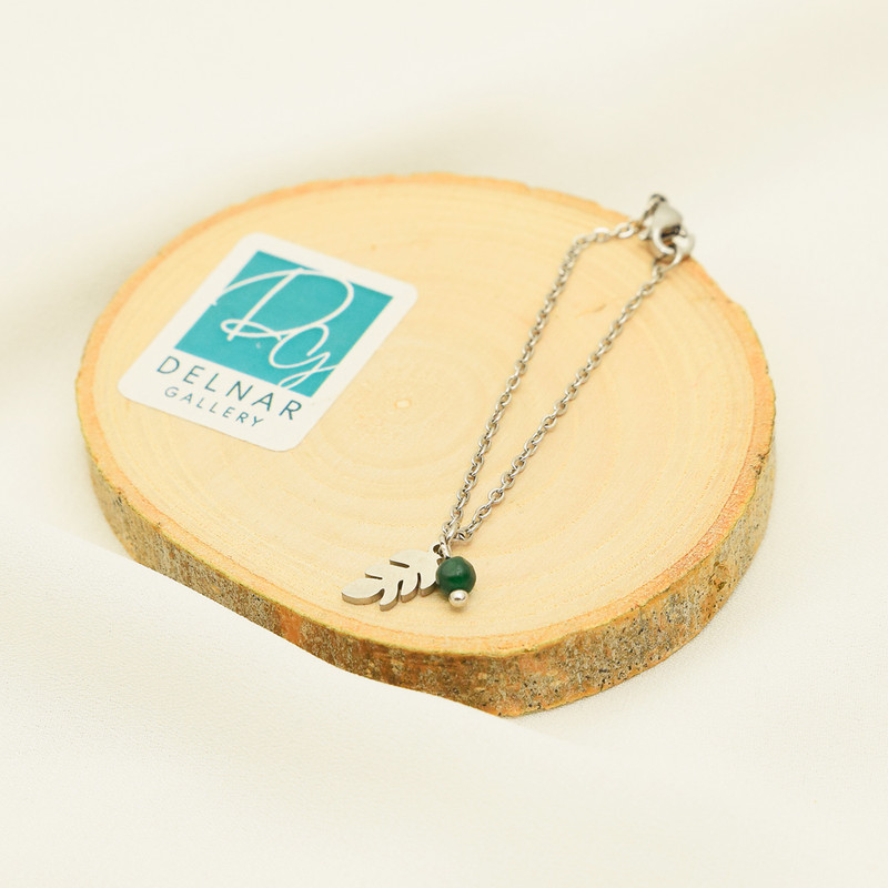 آویز ساعت زنانه دلنار گالری مدل برگ آویز ساعت زنانه دلنار گالری مدل برگ