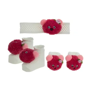 ست 3 تکه لباس نوزادی دخترانه کد 003