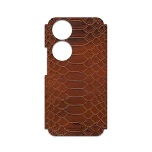 MAHOOT Brown-Snake-Leather Cover Sticker for Honor 90