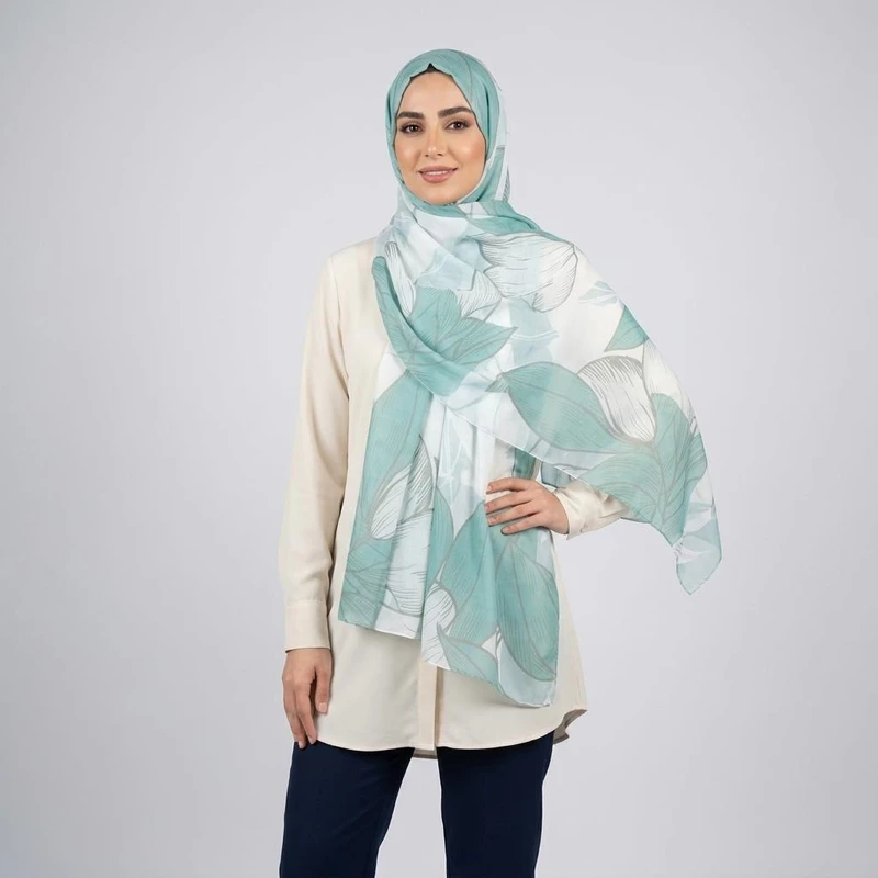 شال زنانه مدل نخی مزونی پاستلی کد ana-2134