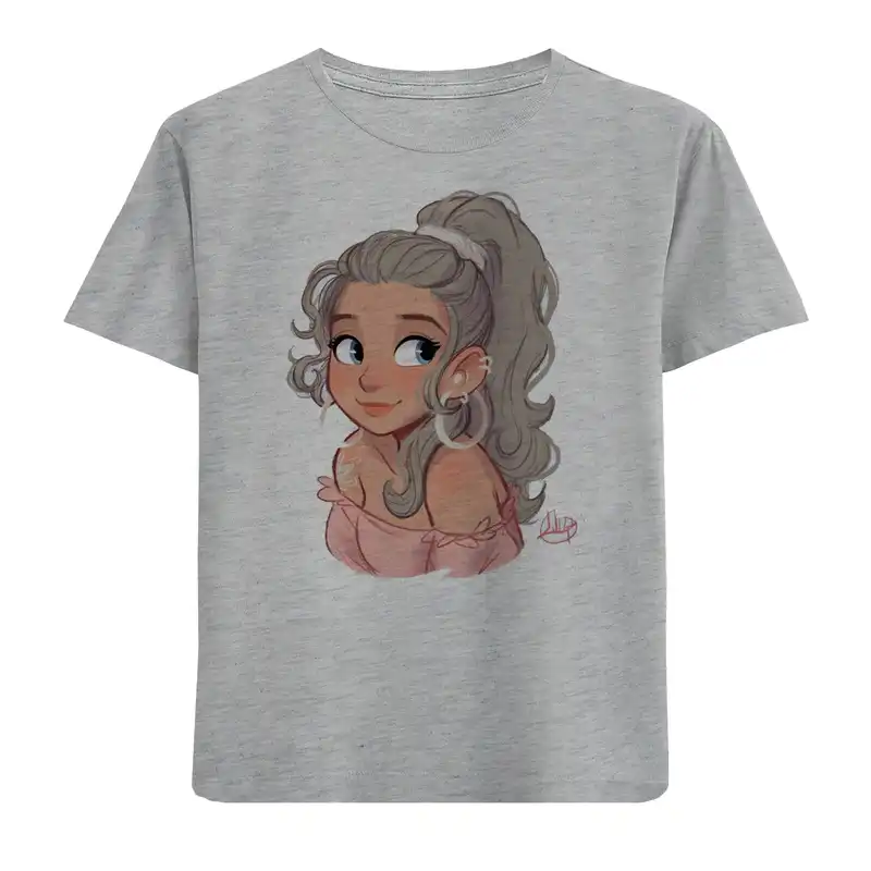 تی شرت آستین کوتاه دخترانه مدل دخترک N08