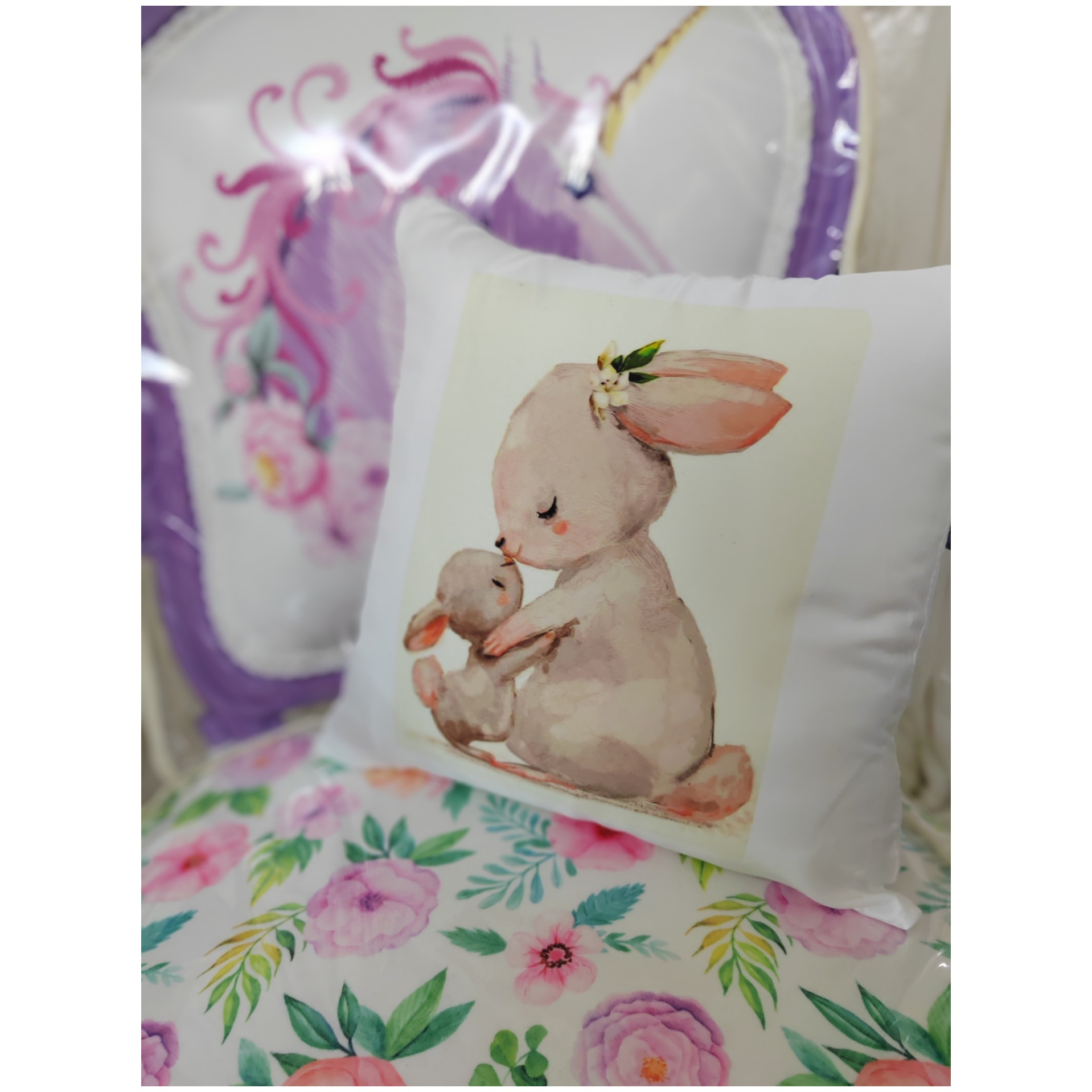 کاور کوسن کودک مدل مادرخرگوش