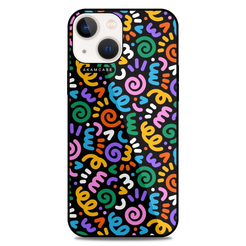 کاور آکام مدل AMC-WA13-DOODLE13 مناسب برای گوشی موبایل اپل iPhone 13