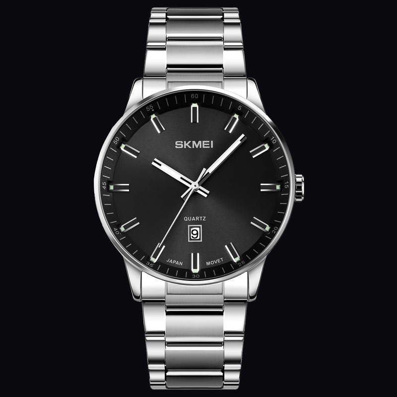 ساعت مچی عقربه‌ای مردانه کوارتز اسکمی مدل 1878SI به همراه دستبند