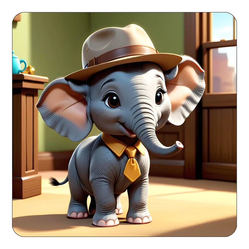 مگنت کاکتی طرح حیوانات کارتونی مدل mp27972