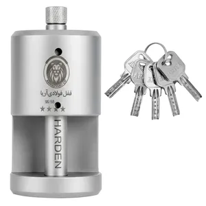 قفل آریا مدل استوانه ای فولادی سایز 85 میلیمتر