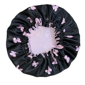 کلاه زنانه مدل ساتن ابریشم طرح پروانه