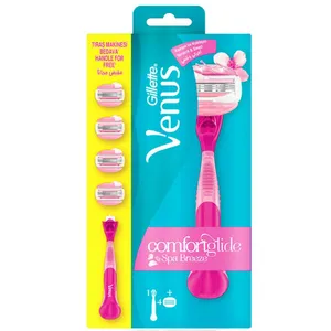 خودتراش ژیلت مدل ونوس به همراه تیغ یدک بسته 4 عددی