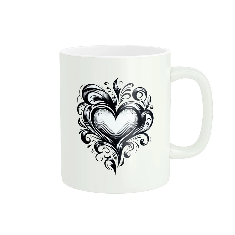 ماگ پاد آفرین طرح قلب کد 1010