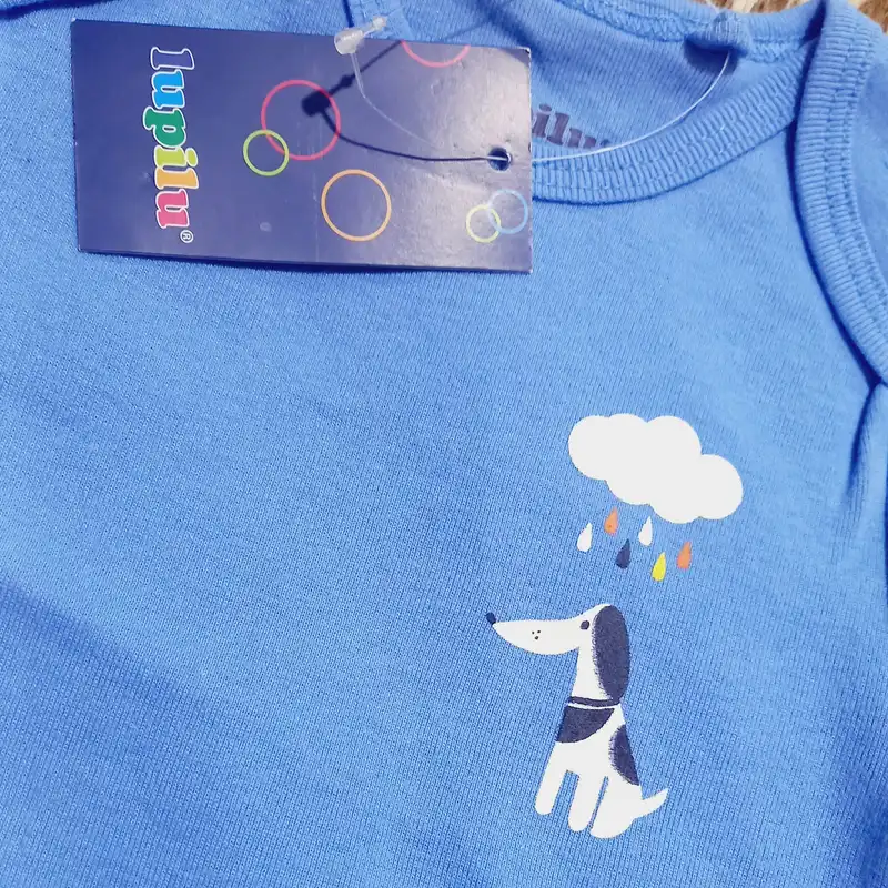 بادی آستین بلند نوزادی لوپیلو مدل سگ