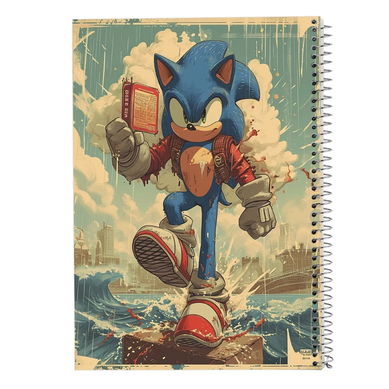 دفتر نقاشی 50 برگ مدوپد مدل سونیک sonic کد DF13448