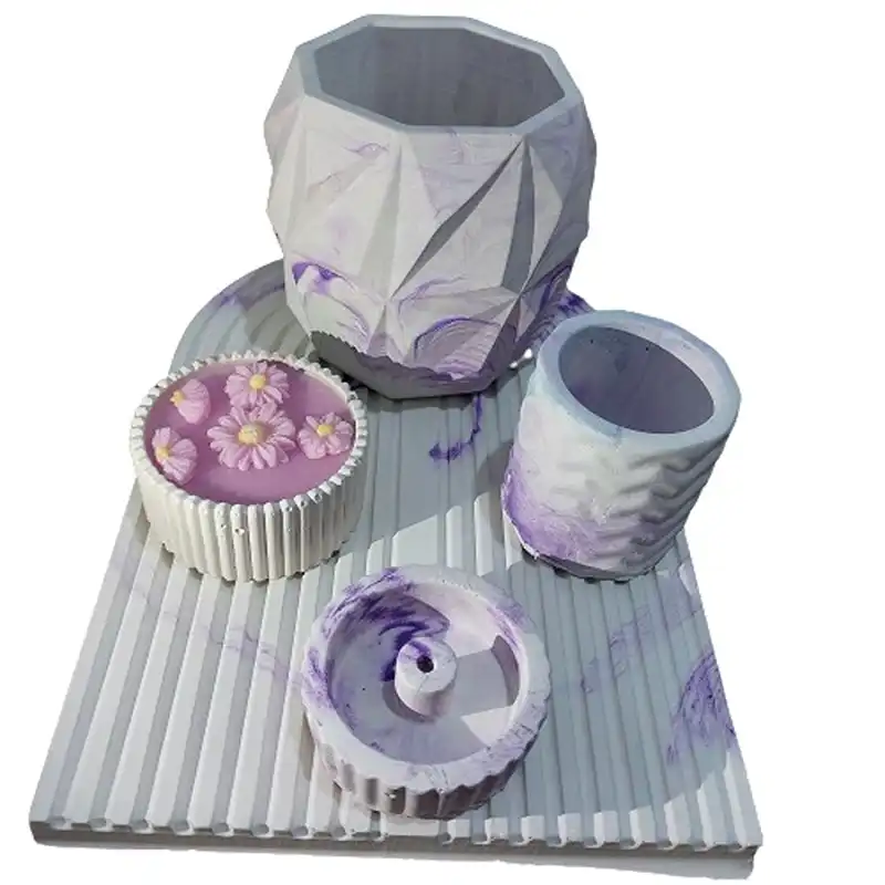 ست جاعودی و جاشمعی بتنی مدل 01 مجموعه 5 عددی