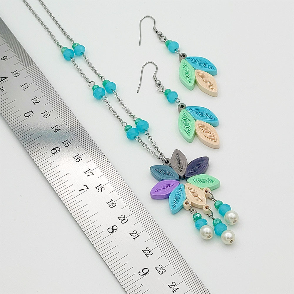 نیم ست زنانه مدل گل دست ساز