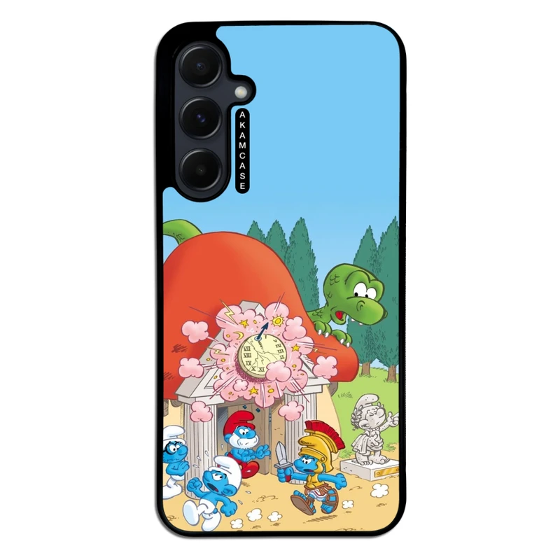 کاور آکام مدل AMC-WSGA55-SMURFS-6 مناسب برای گوشی موبایل سامسونگ Galaxy A55