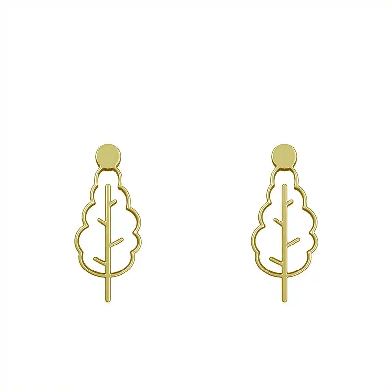 گوشواره طلا 18 عیار زنانه مدوپد مدل درخت کد GA1-15741