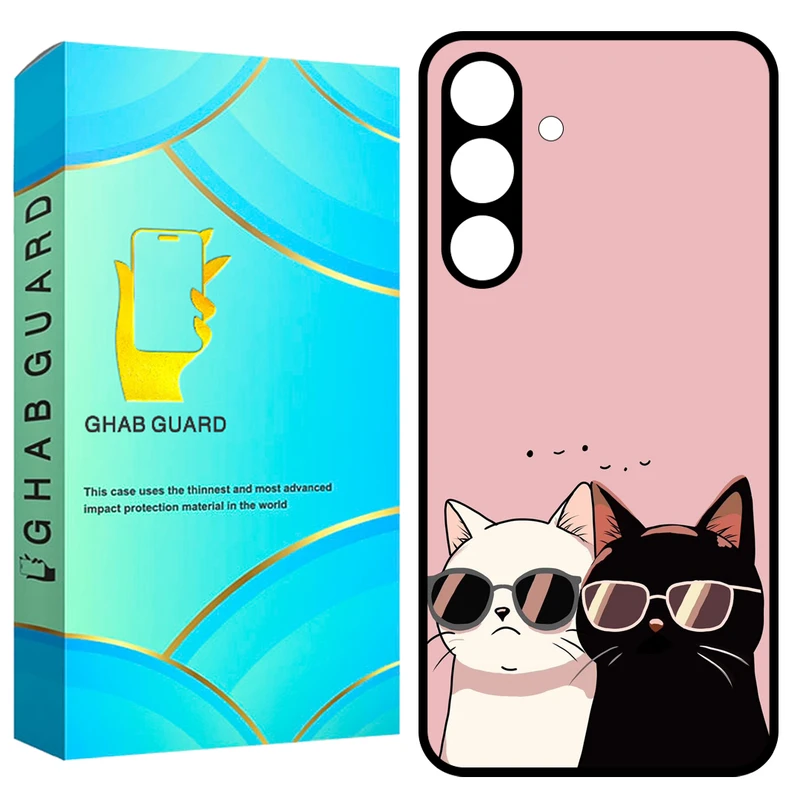 کاور قاب گارد طرح گربه مدل GS24F20 مناسب برای گوشی موبایل سامسونگ Galaxy S24 FE