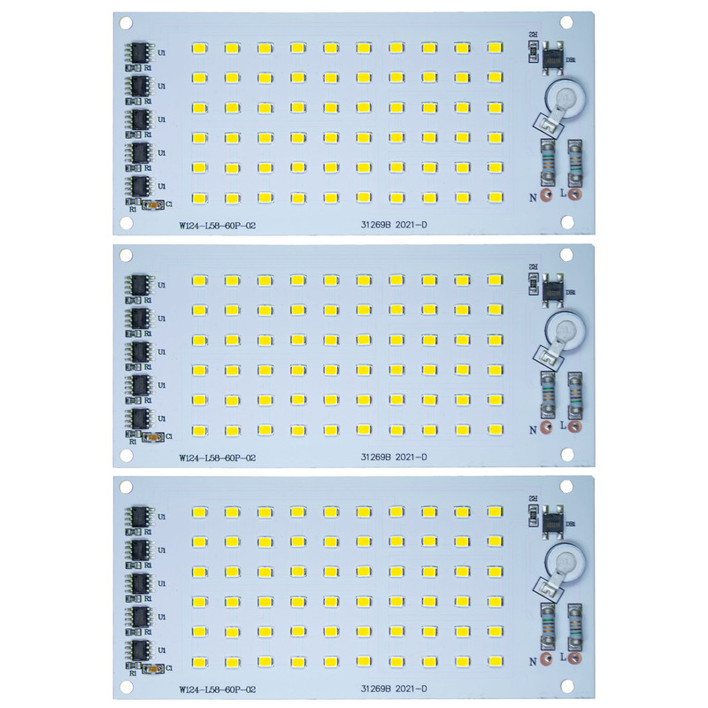 چیپ پرژکتور ال ای دی 50 وات مدل SMD-220V بسته 3 عددی