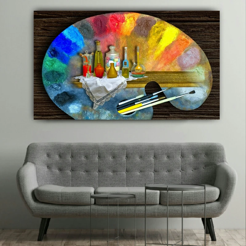  تابلو شاسی طرح مدرن نقاشی کد BL136