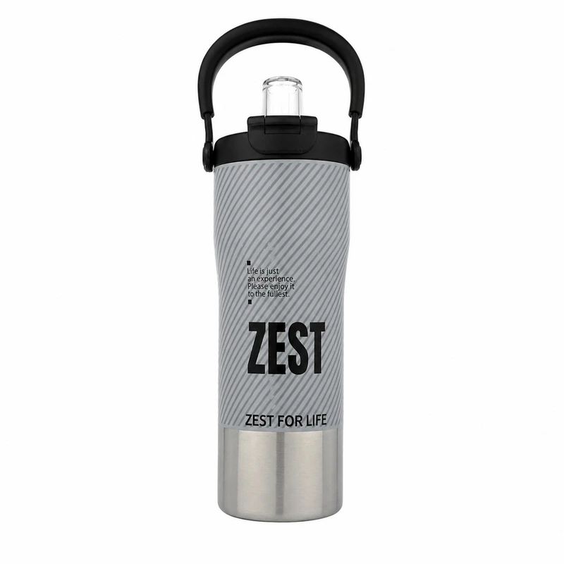تراول ماگ مدل دوحالته نی دار ZEST دسته دار حجم 0.9 میلی‌لیتر