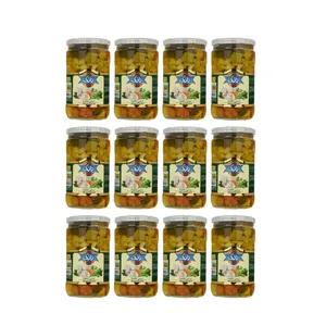 ترشی مخلوط رازک - 660 گرم بسته 12 عددی