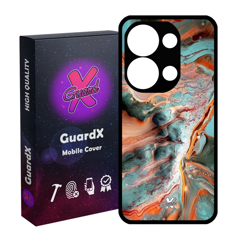 کاور گارد ایکس طرح ماربل مناسب برای گوشی موبایل شیائومی Redmi Note 13 Pro 4G / Poco M6 Pro 4G