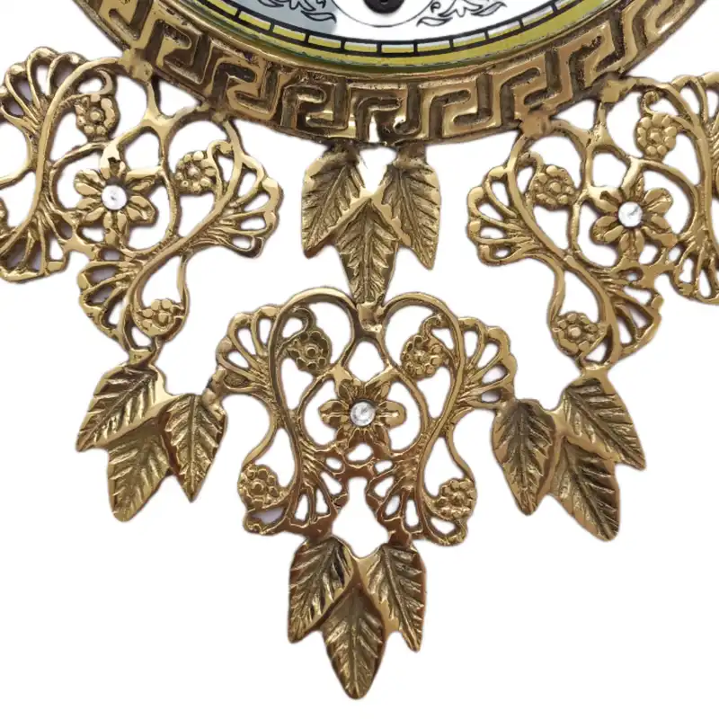 ساعت دیواری برنجی مدل طاووس m374r