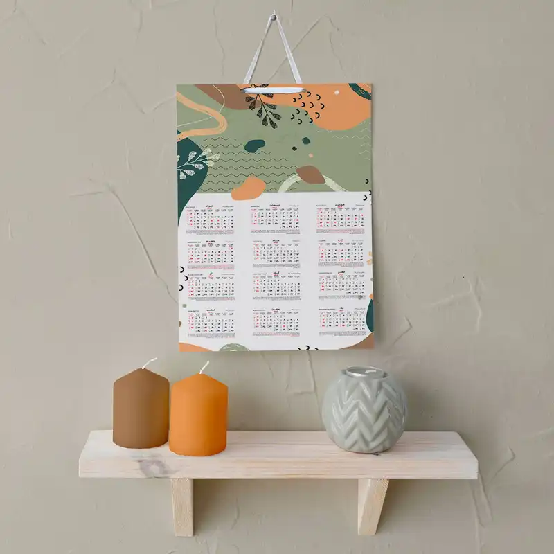 تقویم دیواری سال 1403 خندالو مدل مینیمال کد E9