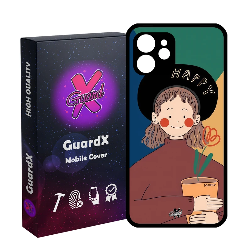 کاور گارد ایکس طرح دختر مدل Glass10630 مناسب برای گوشی موبایل اپل iPhone 12