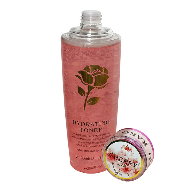 تونر پاک کننده آرایش صورت راکو مدل Cherry حجم 400 میلی لیتر