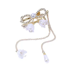 گیره مو زنانه مدل بغل سری پاپیون آویزدار