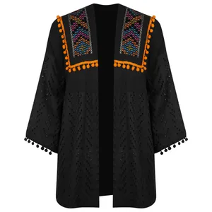 مانتو زنانه مدل خامه دوزی عروسکی کد 002