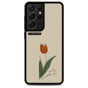 AKAM AMC-WSGS21U-FLOWERS-22 Cover For Samsung Galaxy S21 Ultra