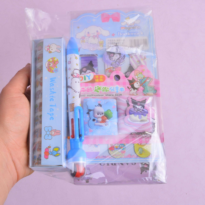 بسته لوازم تحریر مدل کرومی مجموعه 22 عددی