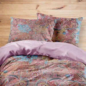 سرویس روتختی مدوپد طرح فرش قم الوان مدل C-Ghom043 یک نفره 4 تکه