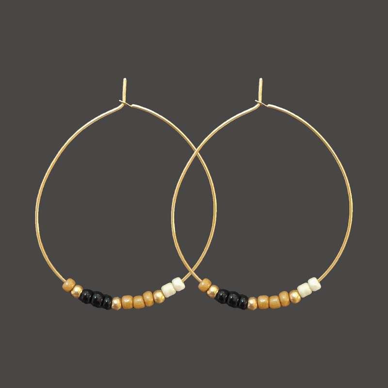 گوشواره دخترانه مدل حلقه ای بهتا گوشواره دخترانه مدل حلقه ای بهتا