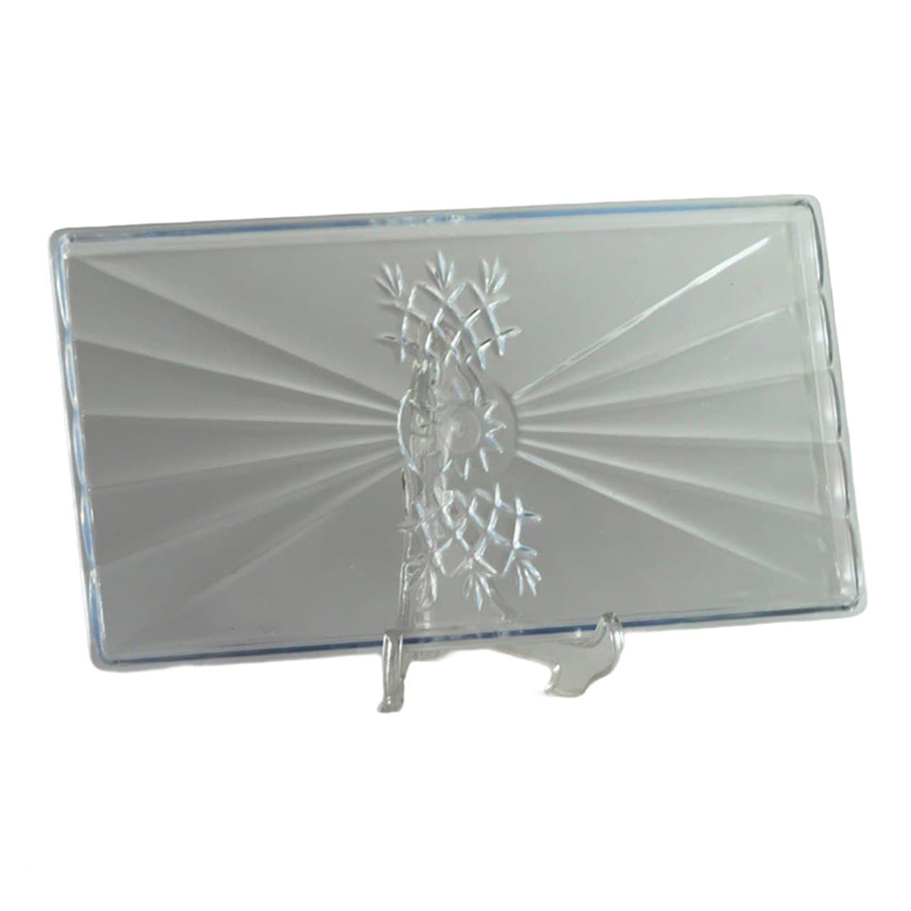 سینی یکبار مصرف طرح کریستالی کد HPZ53 مجموعه 6 عددی