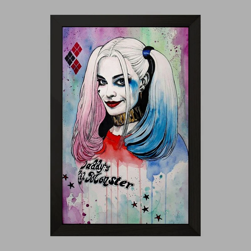 تابلو خندالو مدل هارلی کویین Harley Quinn  کد 3877