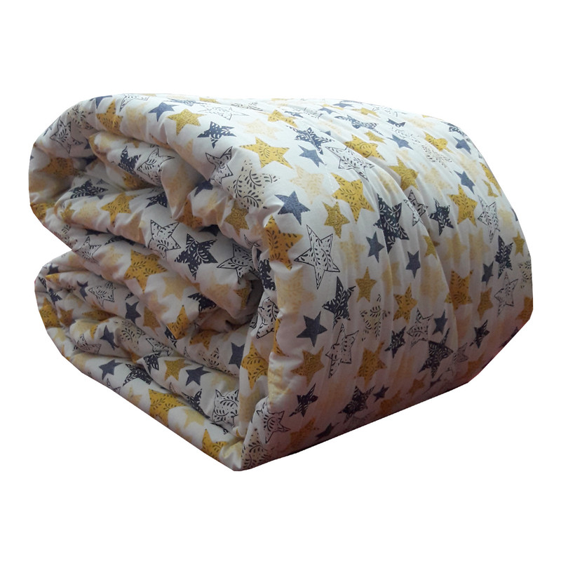 لحاف سندس مدل ستاره کد F285 یکنفره سایز 190x140 سانتی متر