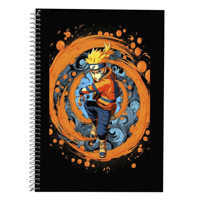 دفتر زبان 50 برگ مدوپد مدل دوخط طرح نارتو narto کد DF10593