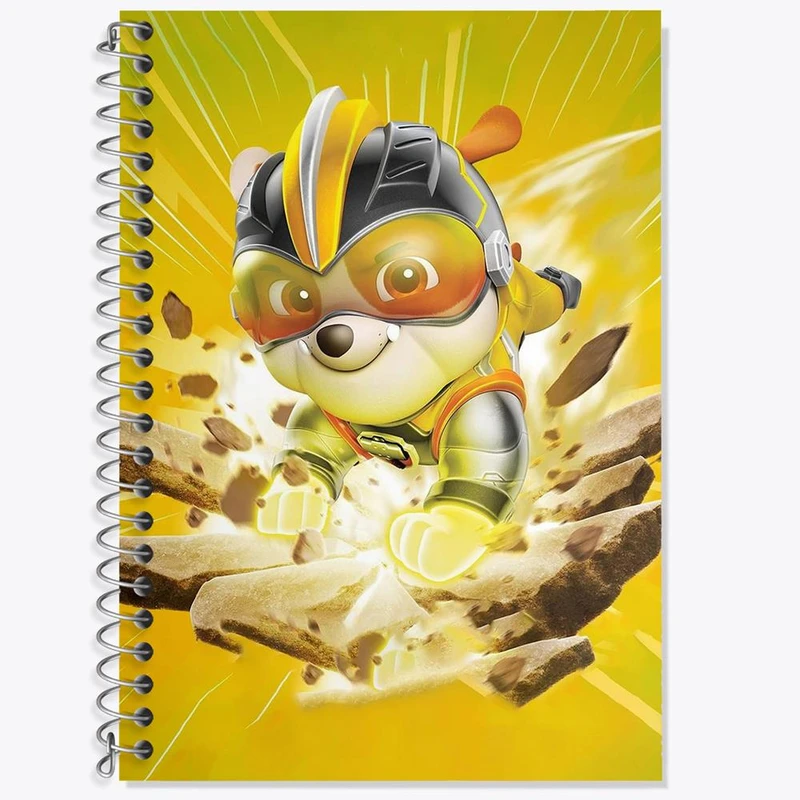 دفتر زبان 50 برگ خندالو مدل دو خط طرح انیمیشن سگ های نگهبان کد 26943