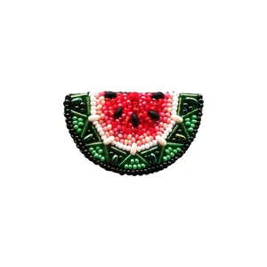 گل سینه زنانه مدل هندوانه کد 5025