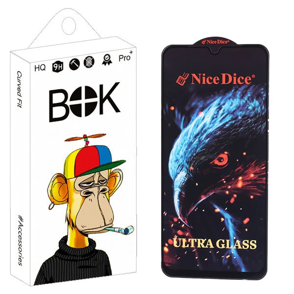 محافظ صفحه نمایش بوک مدل NICE DICE مناسب برای گوشی موبایل سامسونگ A31 / A32 4G / A22 4G / F22 / M32 / M22