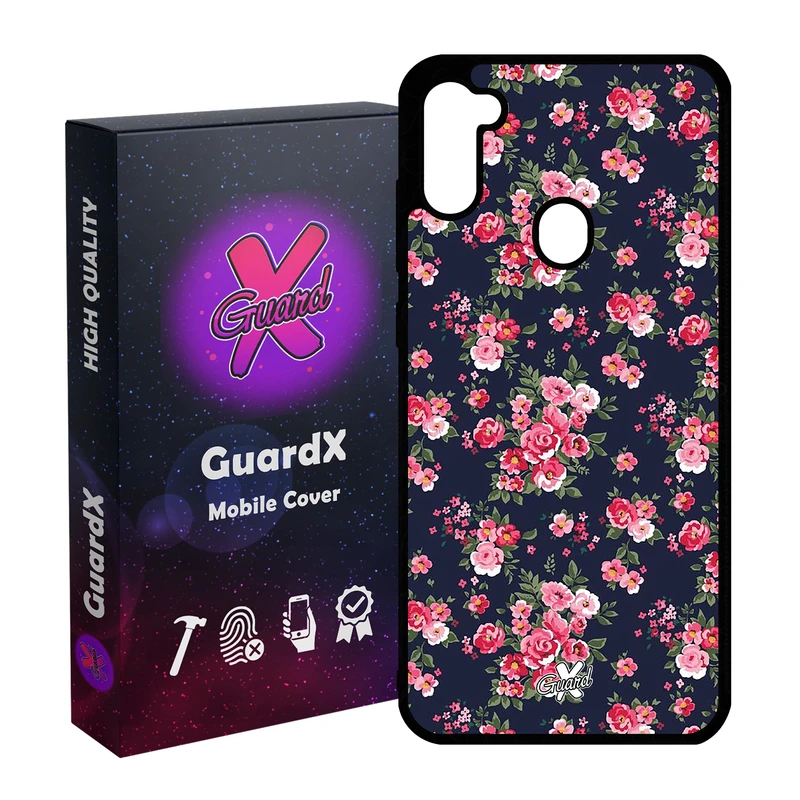کاور گارد ایکس طرح Flower مدل Glass10130 مناسب برای گوشی موبایل سامسونگ Galaxy A11 / M11
