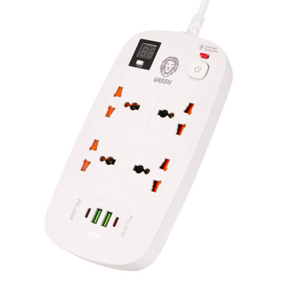 چندراهی برق گرین مدل power socket
