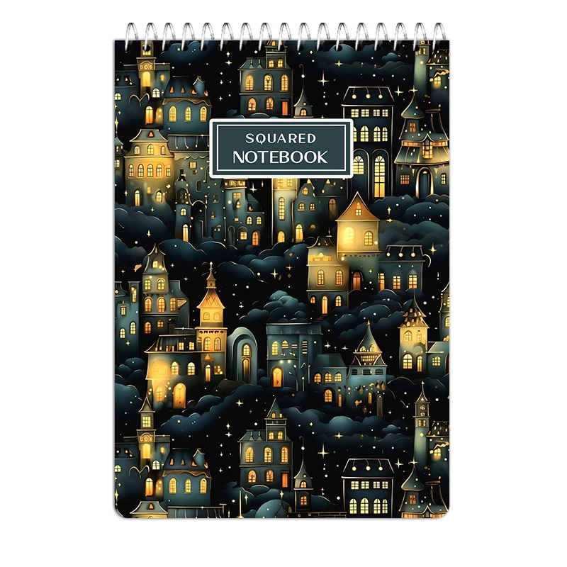 دفتر شطرنجی 80 برگ آی چاپ مدل شهر طلا کد 640