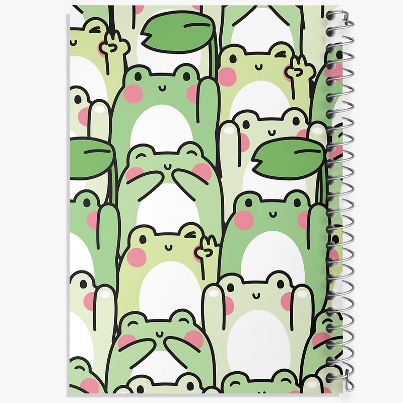 دفتر نقاشی 50 برگ خندالو طرح قورباغه کد N965